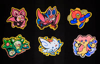 Image 2 of Pokemon Stickers YELLOW