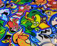 Image 1 of Pokemon Stickers BLUE