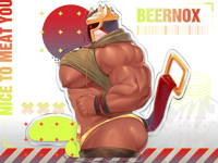 Image 3 of [PRE-ORDER] Nice To MEAT You Standee - XXL - Kumoyama, Tyrantino, Beernox
