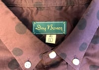 Image 3 of Dry Bones jeans vintage style polka dot shirt, size 40 (fits M)