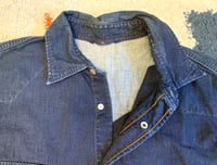 Image 3 of 45 rpm indigo dyed denim shirt, made in Japan, size 5 (fits L)