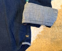 Image 5 of 45 rpm indigo dyed denim shirt, made in Japan, size 5 (fits L)