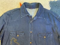 Image 2 of 45 rpm indigo dyed denim shirt, made in Japan, size 5 (fits L)
