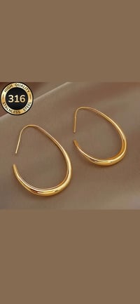 Image 1 of EARRING DANGLE STAINLESS