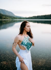 Image 2 of MERMAID top (teal scale)