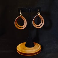 Image 2 of Copper & Brown Double Hoop