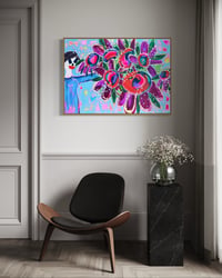 Image 8 of Floral Acts  - framed 