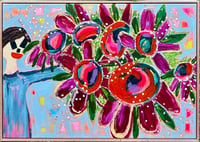 Image 2 of Floral Acts  - framed 