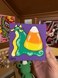 Candy Corn Snail Painting