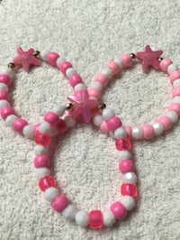 162 Pink Star Stretch Bracelets
