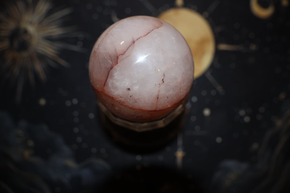 Image of Red Hematoid Quartz Sphere