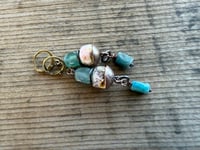 Image 7 of Ancient Roman glass, Apatite and Lampwork earrings/ n.37