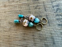 Image 8 of Ancient Roman glass, Apatite and Lampwork earrings/ n.37