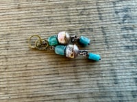 Image 11 of Ancient Roman glass, Apatite and Lampwork earrings/ n.37