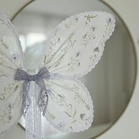 Cornflower linen wings (large)