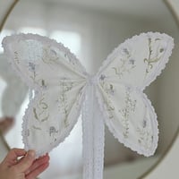 Cornflower linen wings (medium)