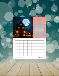 Image 1 of Canva 12 Month Wall Hanging Calenar Template