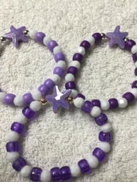 166 Purple Star Stretch Bracelet