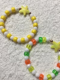 167 Yellow Star Stretch Bracelet