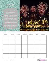 Image 2 of Canva 12 Month Wall Hanging Calenar Template