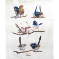 Image 2 of "Tiny Treasures" - Blue Wren Studies Tea Towel