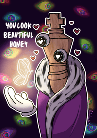 The Amazing Digital Circus - "You Look Beautiful Honey" - A5 Print (PRE-ORDER)