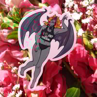 Image 1 of "I <3 men who whimper!" sticker