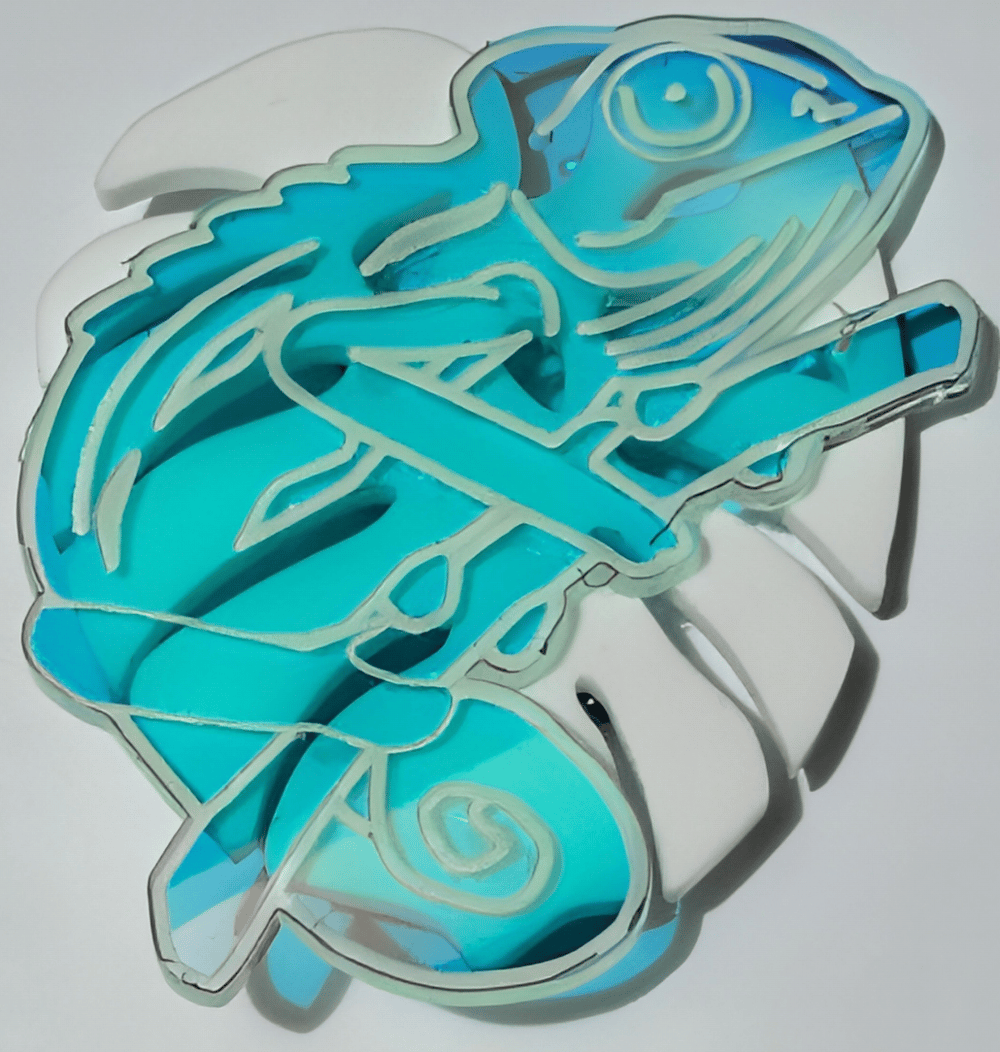 Chameleon Brooch