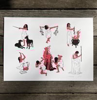 Image 1 of 'Coven' A4 Flash Sheet Print