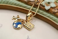 Image 1 of TRAVEL CHARM- GOLD PLATED
