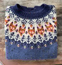 Image 1 of “Into the wild” - Tweed wool sweater - Blue - Ready to ship