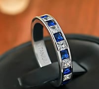 TITANIUM RING CUBIC ZIRCONIA