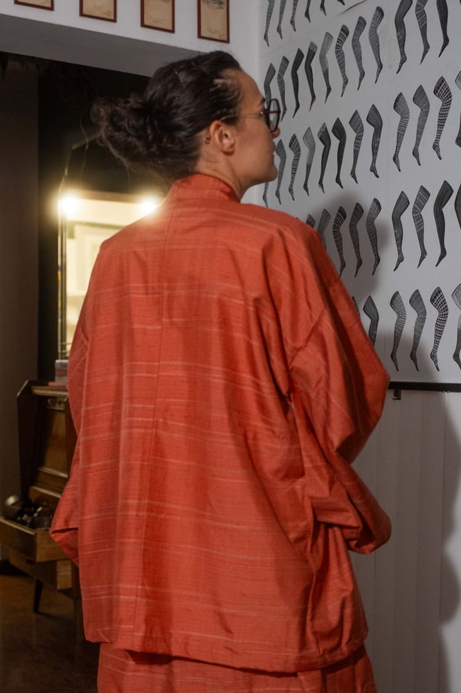 Image of Completo Kimono arancio
