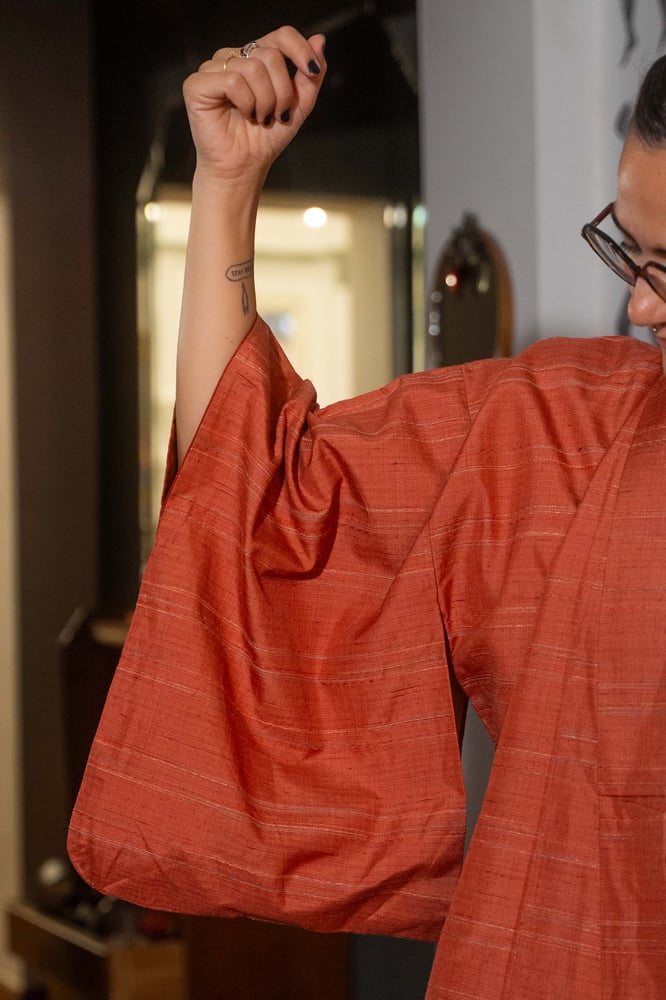 Image of Completo Kimono arancio