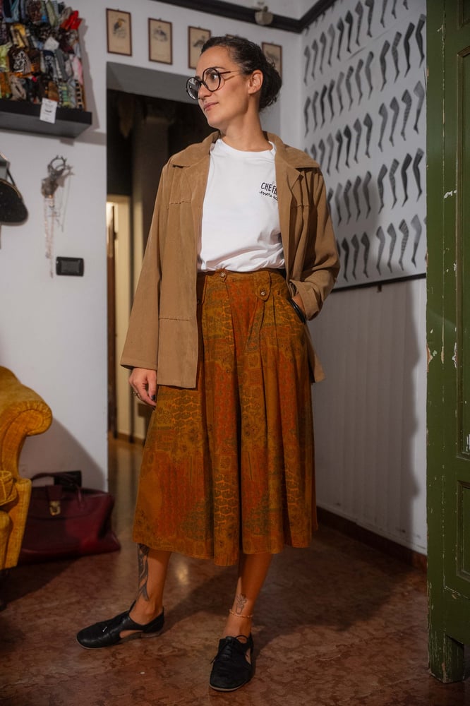 Image of Gonna patchwork autunno