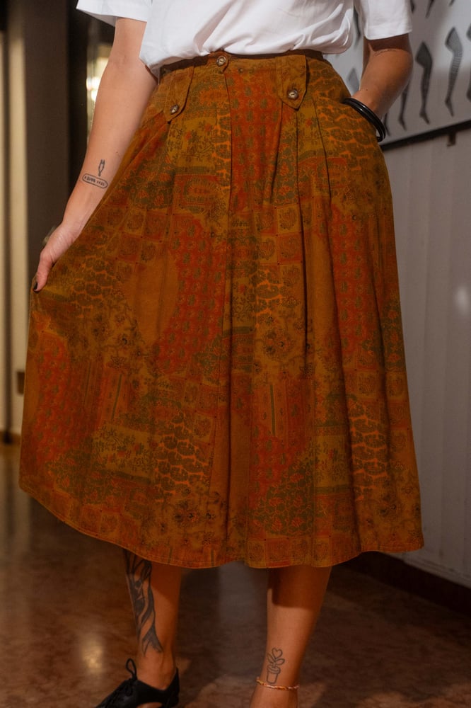 Image of Gonna patchwork autunno