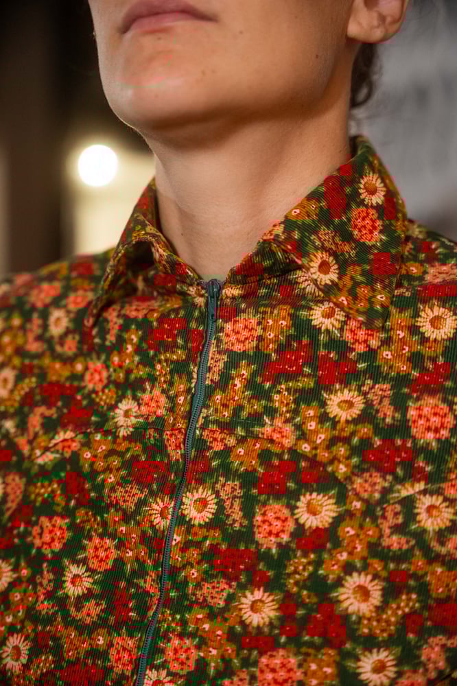 Image of Camicia velluto a fiori 