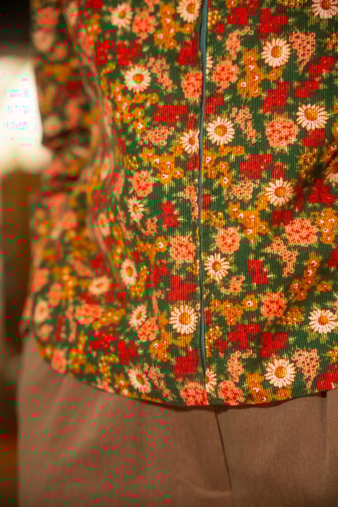 Image of Camicia velluto a fiori 