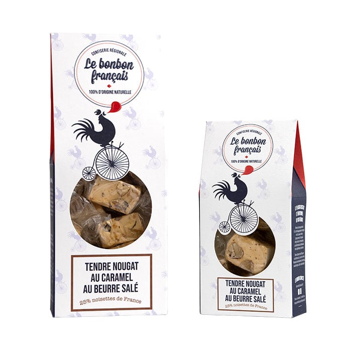 Image of Tendre Nougat au caramel au beurre salé - Le Bonbon Français