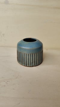 Image 1 of **Small Geometric Bud Vase - Modern Minimalism Meets Artisan Craft**