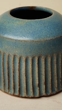 Image 2 of **Small Geometric Bud Vase - Modern Minimalism Meets Artisan Craft**