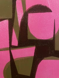 Image 3 of Abstract pink / green 1. 