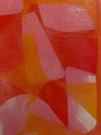 Image 3 of Abstract orange , pink, red. 1 