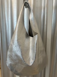 Image 6 of Silver leather bag 