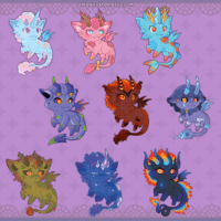 Image 1 of Little Dragons Acrylic Keychains