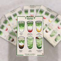 Sticker sheet - Matcha series (Matte lamination)