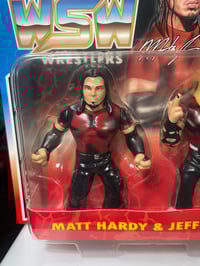 Image 2 of **IN STOCK** Matt Hardy & Jeff Hardy Retro Wrestle-Something Wrestlers Series 4 Two Pack by FC Toys 