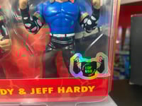 Image 2 of **IN STOCK** 1 OF 650 Matt Hardy & Jeff Hardy Retro Wrestle-Something Wrestlers Two Pack by FC Toys