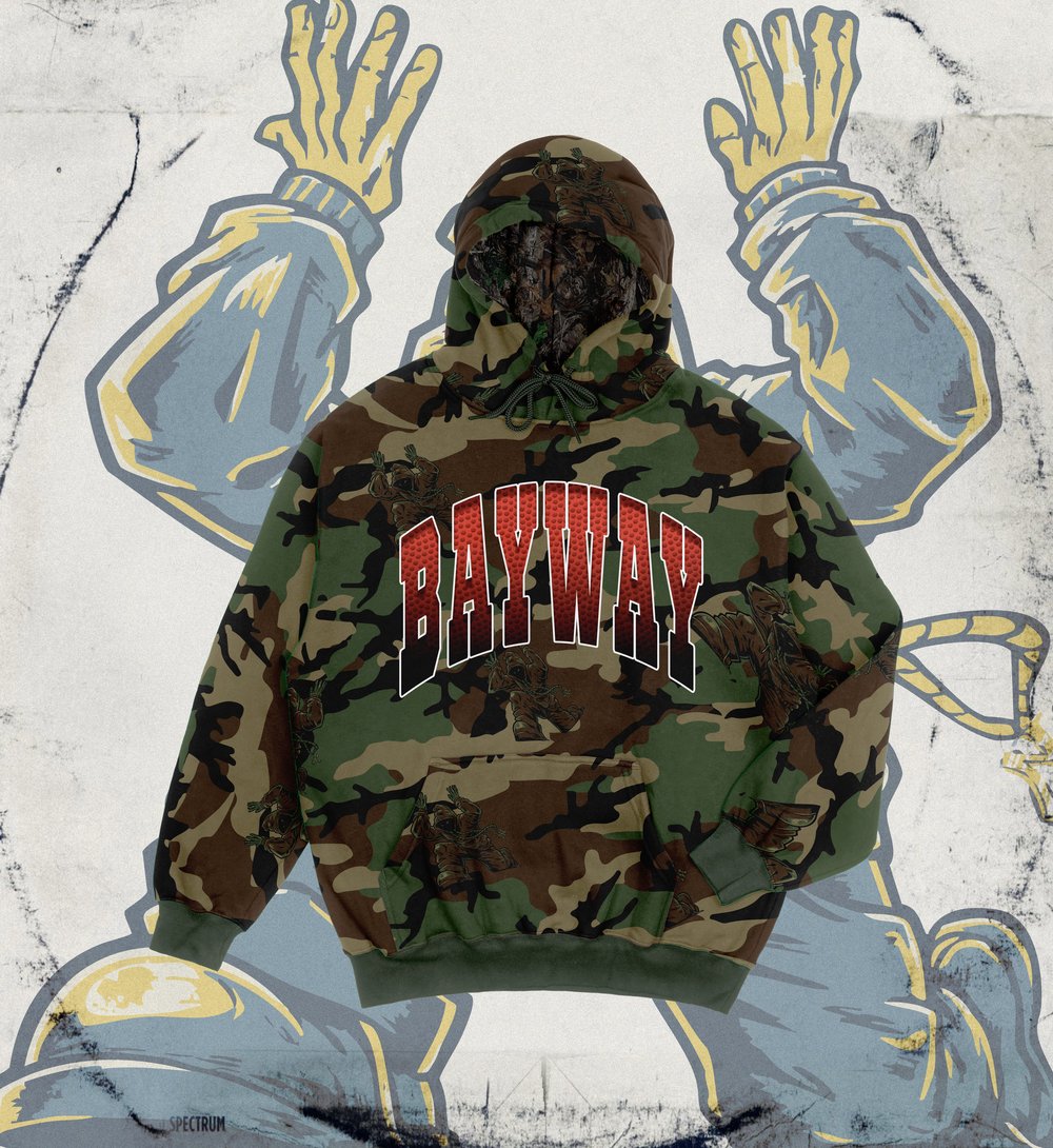 BRAND NEW BAYWAY CAMO CROSS STITCH HOODIE PRE-ORDER