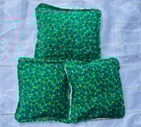 Image 3 of Set of 3 Lavender Sachets- Cross-stich flowers 